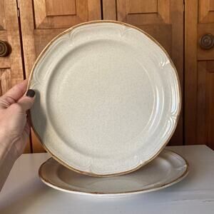 Vintage Hearthside Baroque “Summer Sun” Dinner Plates, Set of 2